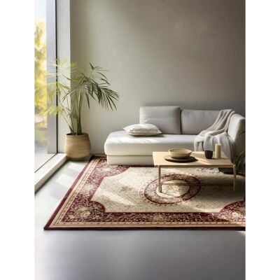 NORTHRUGS Adraskan Vloerkleed - Oosters, Rood-Crème, 80cm x 120cm NORTHRUGS Adraskan Vloerkleed - Oosters, Rood-Crème, 80cm x 120cm