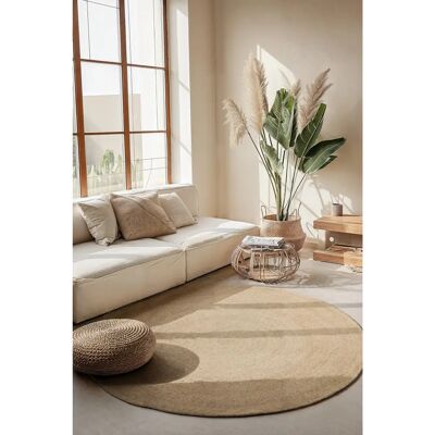 Hanse Home Rangpur Jute Teppich - 200cm Rund, Handgewebt, Natürlicher Look Hanse Home Rangpur Jute Teppich - 200cm Rund, Handgewebt, Natürlicher Look