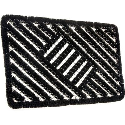 Hanse Home Gitter Bürsten Matte - Schwarz, Kokos, Rechteckiger Fußmatte Hanse Home Gitter Bürsten Matte - Schwarz, Kokos, Rechteckiger Fußmatte