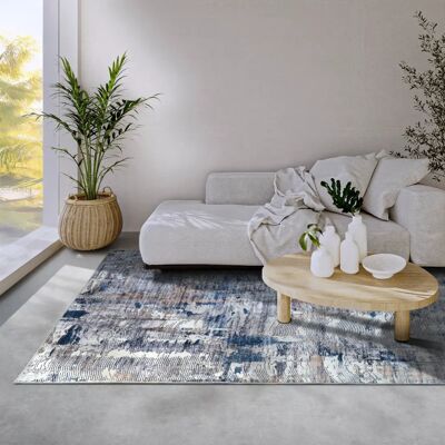 Vloerkleed Elle Decoration Malard - Vintage Modern Blauw 200x290cm Vloerkleed Elle Decoration Malard - Vintage Modern Blauw 200x290cm