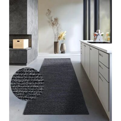 VILLEROY & BOCH Francois Wollteppich - 80x200cm, Grau, Handgewebt, 7mm VILLEROY & BOCH Francois Wollteppich - 80x200cm, Grau, Handgewebt, 7mm
