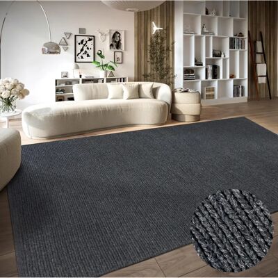 Villeroy & Boch Francois Wool Rug - 190x280cm, Handwoven, Gray Villeroy & Boch Francois Wool Rug - 190x280cm, Handwoven, Gray