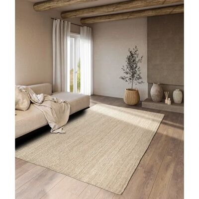 VILLEROY & BOCH Rosalie Juteteppich - Naturweiß - 120x170cm - Fußbodenheizung geeignet VILLEROY & BOCH Rosalie Juteteppich - Naturweiß - 120x170cm - Fußbodenheizung geeignet