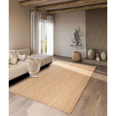 Villeroy & Boch Rosalie Jute Matta - 120x170cm, Beige, Handvävd, Hållbar - Matta Villeroy & Boch Rosalie Jute Matta - 120x170cm, Beige, Handvävd, Hållbar - Matta