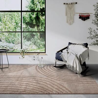 ELLE DECORATION Pigment Beige Hoogpolige Tapijt - Tapijt ELLE DECORATION Pigment Beige Hoogpolige Tapijt - Tapijt