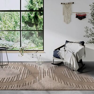 Elle Decoration Bartoux Beiger Hochflor-Teppich - Teppiche Elle Decoration Bartoux Beiger Hochflor-Teppich - Teppiche