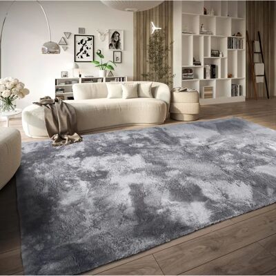 Elle Decoration Calida Silber Hochflor-Teppich - Teppich Elle Decoration Calida Silber Hochflor-Teppich - Teppich