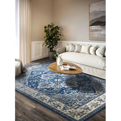 VILLEROY & BOCH Jehanne Blue/Creme Carpet - Carpet VILLEROY & BOCH Jehanne Blue/Creme Carpet - Carpet
