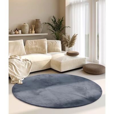 VILLEROY & BOCH Leon Round Grey Carpet - Carpet VILLEROY & BOCH Leon Round Grey Carpet - Carpet