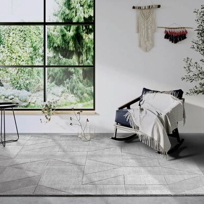 VILLEROY & BOCH Ursule Wollteppich - Geometrisches Boho-Design - 80x150cm VILLEROY & BOCH Ursule Wollteppich - Geometrisches Boho-Design - 80x150cm