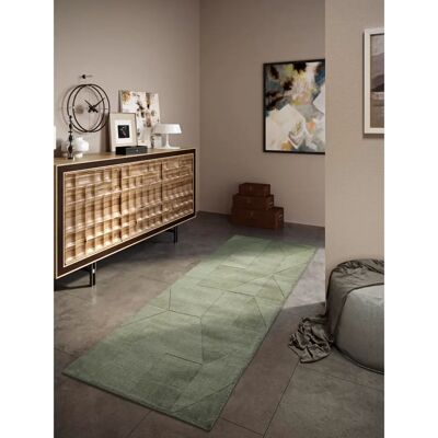 VILLEROY & BOCH Ursule Wollteppich - Geometrisch, Handgewebt, 80x250cm VILLEROY & BOCH Ursule Wollteppich - Geometrisch, Handgewebt, 80x250cm