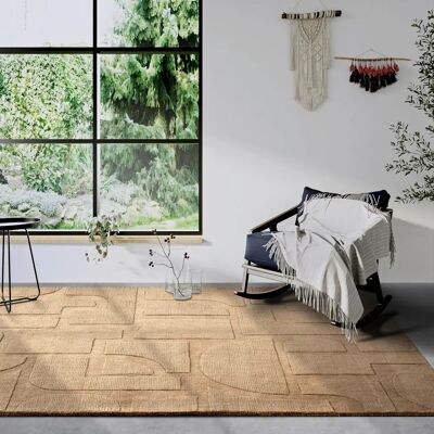 Tapis en laine Villeroy & Boch Alexis - Rectangulaire, Tissé à la main, Beige - Publicité Tapis en laine Villeroy & Boch Alexis - Rectangulaire, Tissé à la main, Beige - Publicité