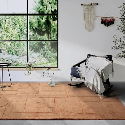 Tapis en laine Villeroy & Boch Alexis - Rectangulaire, Fait main, Naturel - Publicité Tapis en laine Villeroy & Boch Alexis - Rectangulaire, Fait main, Naturel - Publicité