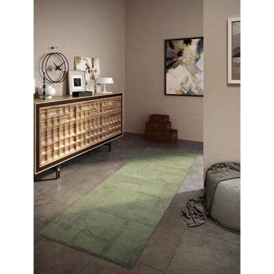 Villeroy & Boch Alexis Wollteppich - Rechteckig, 80x250cm, Grün Villeroy & Boch Alexis Wollteppich - Rechteckig, 80x250cm, Grün