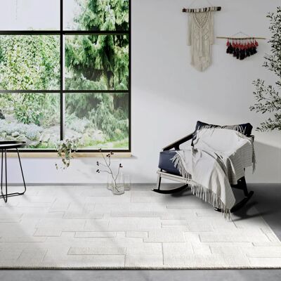 VILLEROY & BOCH Wilhelmine Wollteppich - Geometrisch, 80x150cm VILLEROY & BOCH Wilhelmine Wollteppich - Geometrisch, 80x150cm