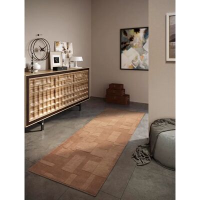 Villeroy & Boch Wilhelmine Wollteppich - Geometrisch, 80x250cm, Braun Villeroy & Boch Wilhelmine Wollteppich - Geometrisch, 80x250cm, Braun