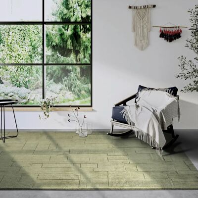 Tapis en laine Wilhelmine de VILLEROY & BOCH - Géométrique, Fait main, 80x150cm - Publicité Tapis en laine Wilhelmine de VILLEROY & BOCH - Géométrique, Fait main, 80x150cm - Publicité