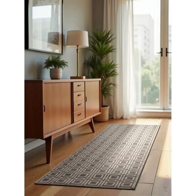 ELLE DECORATION Howlite - Creme grau - Geometrischer moderner Teppich ELLE DECORATION Howlite - Creme grau - Geometrischer moderner Teppich