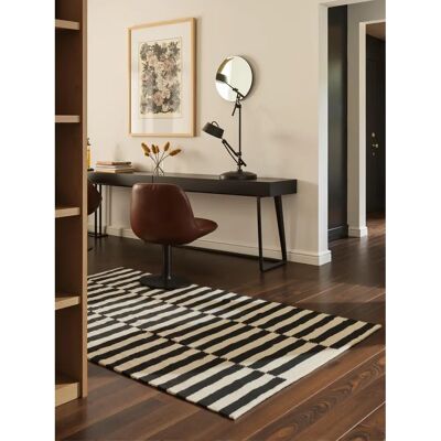 Hanse Home Donna wollen tapijt - Zwart-wit - 120x180cm Hanse Home Donna wollen tapijt - Zwart-wit - 120x180cm