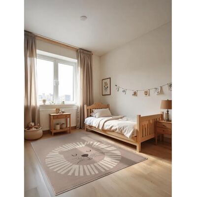 Hanse Home Happy Lion Beige Kids Rug - Kids Rug Hanse Home Happy Lion Beige Kids Rug - Kids Rug