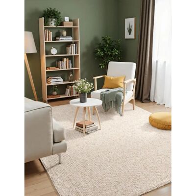 Elle Decoration Rocco Beige Carpet - 80x150 cm - Durable & Washable Elle Decoration Rocco Beige Carpet - 80x150 cm - Durable & Washable