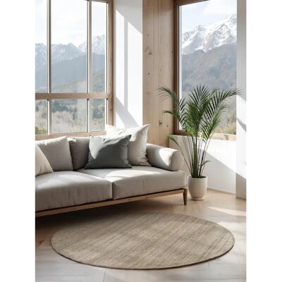 Hanse Home Jaipur Jute Rug - Natural, Gray, Round/Runner - Rug Hanse Home Jaipur Jute Rug - Natural, Gray, Round/Runner - Rug