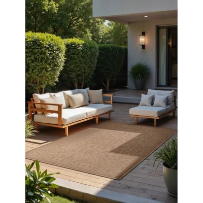 Tapis d'extérieur réversible NORTHRUGS - Design géométrique, Résistant aux intempéries - Publicité Tapis d'extérieur réversible NORTHRUGS - Design géométrique, Résistant aux intempéries - Publicité
