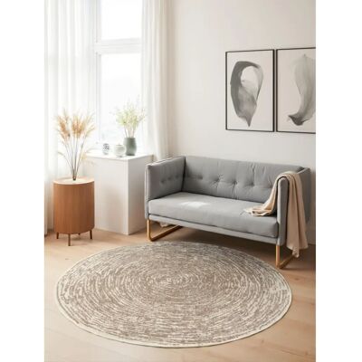 Hanse Home Cavallo Round Beige Rug - Carpet Hanse Home Cavallo Round Beige Rug - Carpet