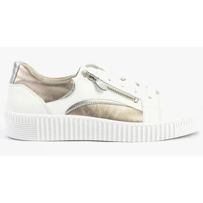 Gabor Wemo Leather Metallic Trainers - Casual Trainer Gabor Wemo Leather Metallic Trainers - Casual Trainer