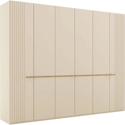 Musterring Isabelle Beiger Kleiderschrank - Lamellen, 6 Türen, 216cm hoch Musterring Isabelle Beiger Kleiderschrank - Lamellen, 6 Türen, 216cm hoch