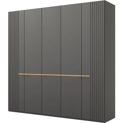 Musterring Isabelle Kleiderschrank - Lamellentüren - 246x58x216 cm Musterring Isabelle Kleiderschrank - Lamellentüren - 246x58x216 cm