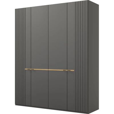 Musterring Isabelle Kleiderschrank - 4-türen, grau, 216cm Musterring Isabelle Kleiderschrank - 4-türen, grau, 216cm