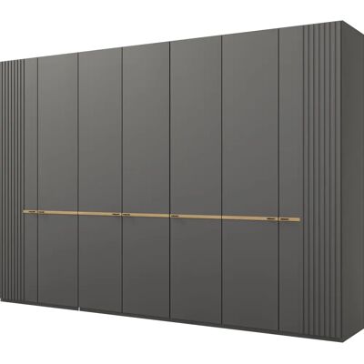 Musterring Isabelle Kleiderschrank - Graphit-Dekor, Verstellbare Einlegeböden, 7 Türen Musterring Isabelle Kleiderschrank - Graphit-Dekor, Verstellbare Einlegeböden, 7 Türen