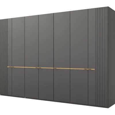 Musterring Isabelle Kleiderschrank - 7 Türen, Grau, Modernes Design Musterring Isabelle Kleiderschrank - 7 Türen, Grau, Modernes Design