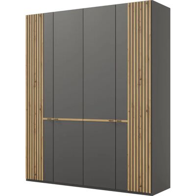 Musterring Isabelle Kleiderschrank - Laminat, 4 Türen, Grau Musterring Isabelle Kleiderschrank - Laminat, 4 Türen, Grau