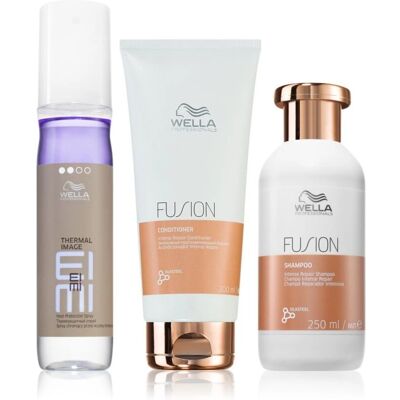 Set de Cuidado Capilar Wella Professionals Fusion - Para Cabello Teñido y Dañado Set de Cuidado Capilar Wella Professionals Fusion - Para Cabello Teñido y Dañado