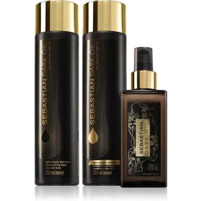 Sebastian Professional Dark Oil Set - Coffret hydratant pour cheveux brillants - Publicité Sebastian Professional Dark Oil Set - Coffret hydratant pour cheveux brillants - Publicité
