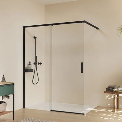 HÜPPE Vita pure Eck-Schiebetür 1-teilig mit festem Segment - Duschkabine HÜPPE Vita pure Eck-Schiebetür 1-teilig mit festem Segment - Duschkabine