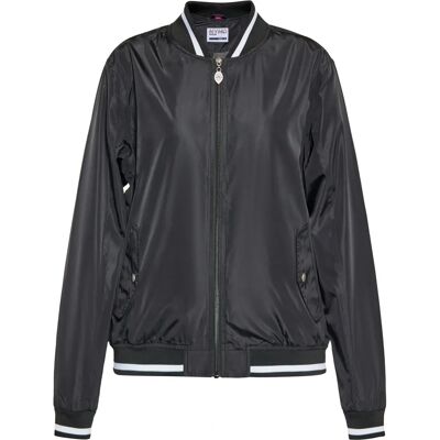 Mymo Zwarte Model L Collegejacke - Jas Mymo Zwarte Model L Collegejacke - Jas