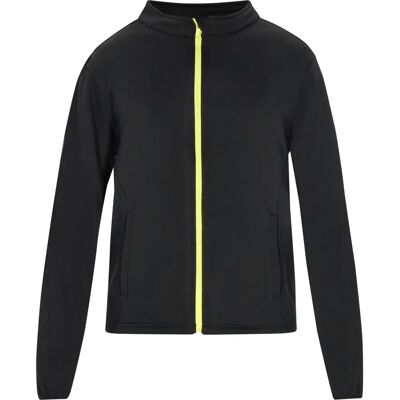 Mo Schwarze Jacke - Stehkragen, Frontreißverschluss, Freizeit & Aktiv Mo Schwarze Jacke - Stehkragen, Frontreißverschluss, Freizeit & Aktiv