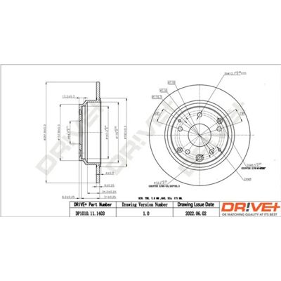 Honda Accord 281,9mm Hinterbremsscheibe - Bremsscheibe Honda Accord 281,9mm Hinterbremsscheibe - Bremsscheibe