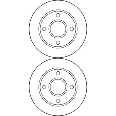 TRW 240mm Bremsscheibe - Voll, Schwarz, 4-Loch, 63,5mm Zentrierung - Autoersatz TRW 240mm Bremsscheibe - Voll, Schwarz, 4-Loch, 63,5mm Zentrierung - Autoersatz