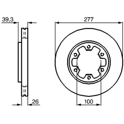 Bosch Modell 402060F000 Belüfteter Bremsscheibe - Bremsscheibe Bosch Modell 402060F000 Belüfteter Bremsscheibe - Bremsscheibe