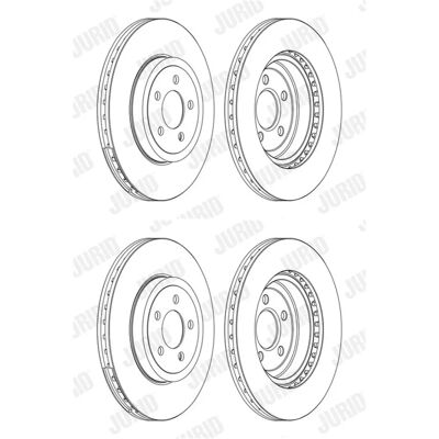Jurid 345mm Belüftete Bremsscheibe - Vorne für Chrysler Jurid 345mm Belüftete Bremsscheibe - Vorne für Chrysler