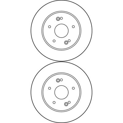 TRW Bremsscheibe - 265mm, Schwarz, 5 Löcher - Voll, Hinten TRW Bremsscheibe - 265mm, Schwarz, 5 Löcher - Voll, Hinten