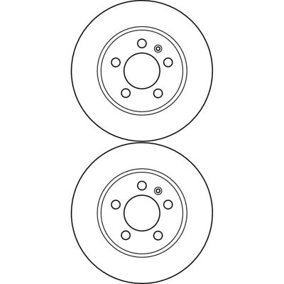 TRW Hinterachse Belüftete Bremsscheibe - Bremsscheibe TRW Hinterachse Belüftete Bremsscheibe - Bremsscheibe