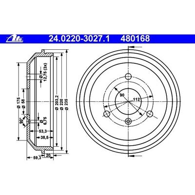 Smart Modell 0004329v003000000 - Bremstrommel & Topkit Smart Modell 0004329v003000000 - Bremstrommel & Topkit