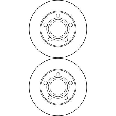 Trw Bremsscheibe - 245mm, Schwarz, 10mm Dicke - Für Audi 100 A6 Trw Bremsscheibe - 245mm, Schwarz, 10mm Dicke - Für Audi 100 A6