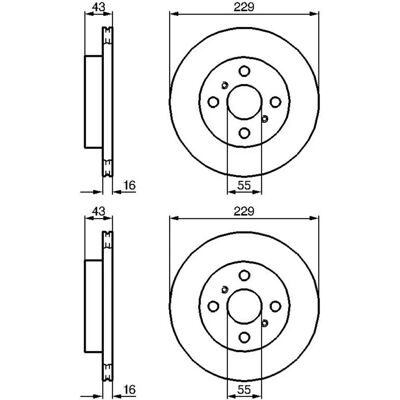Toyota Modell 4351210160 - Bremsscheibe Toyota Modell 4351210160 - Bremsscheibe