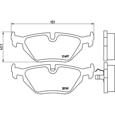 Textar Bremsbeläge - Verschleißsensor - BMW E36 Z3 Coupé Textar Bremsbeläge - Verschleißsensor - BMW E36 Z3 Coupé